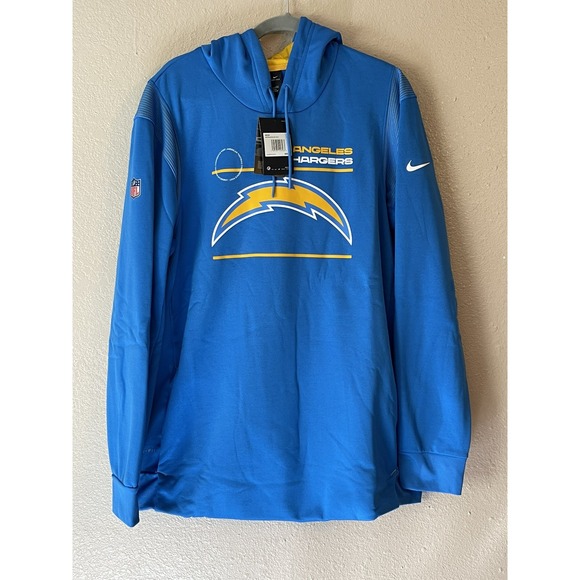 Men's 2XL NWT Los Angeles Chargers NFL Nike Sideline Logo Performance Hoodie